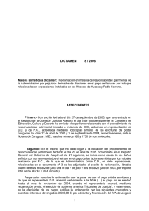 1 dictamen 8 / 2006 - Gobierno de Aragón