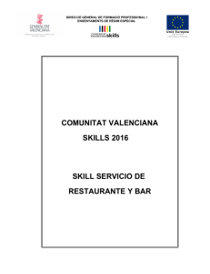 BASES CV SKILLS 2016-RESTAURANTE Y BAR