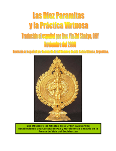 Una Introducción a las Diez Paramitas y a la Práctica de la Virtud