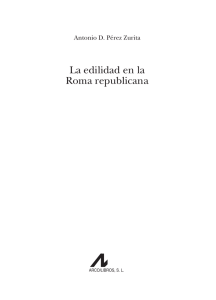 La edilidad en la Roma republicana
