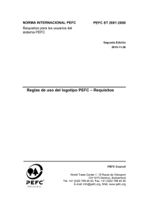 Reglas de uso del logotipo PEFC – Requisitos