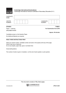 This document consists of 10 printed pages. [Turn over Cambridge