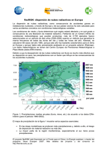 FlexRISK: Dispersión de nubes radiactivas en Europa