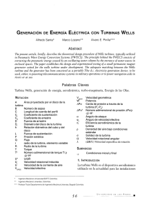 GENERACIÓN DE ENERGÍA ELÉCTRICA CON TURBINAS WELLS