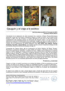 Gauguin y el viaje a lo exótico - Museo Thyssen
