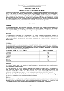 Ordenanza fiscal nº 310.- Impuesto sobre actividades económicas