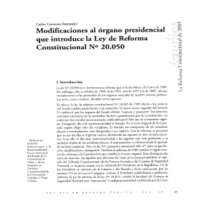 Page 1 Carlos Carmona Santander Modificaciones al órgano