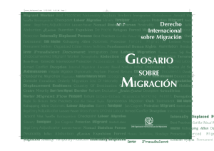 Glosario sobre Migración - International Organization for Migration
