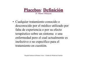 Placebos: Definición