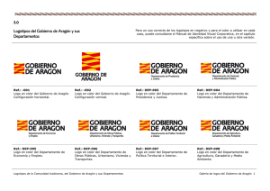 Logotipos del Gobierno de Aragón y sus Departamentos