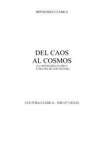 del caos al cosmos - Editorial Club Universitario