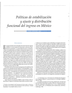 Políticas de estabilización y ajuste y distribución funcional del