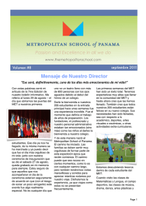110930.newsletter.8 ESPANOL - Metropolitan School of Panama
