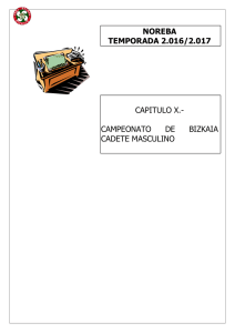 NOREBA TEMPORADA 2.016/2.017 CAPITULO X.
