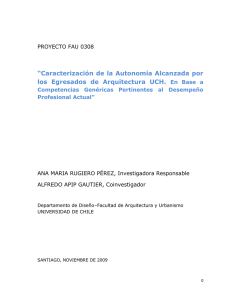 “Caracterización de la Autonomía Alcanzada por los Egresados de