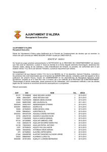 2013-18 Edicte de notificació de provisió de constrenyiment