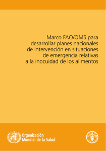 Marco FAO/OMS para desarrollar planes nacionales de intervención