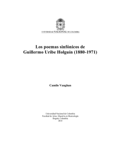 Los poemas sinfónicos de Guillermo Uribe Holguín