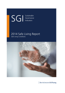2014 Safe Living Report | SGI Sustainable Governance Indicators