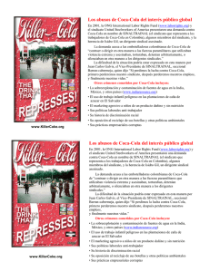 Los abusos de Coca-Cola - Campaign to Stop Killer Coke
