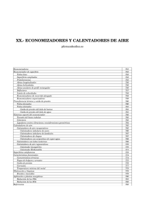 XX.- ECONOMIZADORES Y CALENTADORES DE AIRE