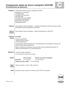 Transparente rápido de ahorro enérgetico DC01NB