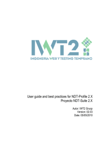 User guide and best practices for NDT-Profile 2.X
