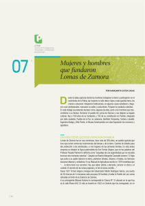 Mujeres y hombres que fundaron Lomas de Zamora