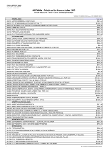 ANEXO IV - Prácticas No Nomencladas 2015