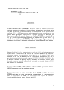 Ref. Procedimiento arbitral n°B-38/05 Impugnante