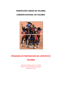 Programa de Preparación de Deportista de Voleibol