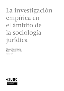 La investigación empírica en el ámbito de la sociología jurídica