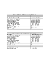 RELACIÓN DEFINITIVA DE CANDIDATOS