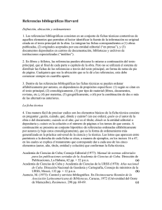 Referencias bibliogr&aacute;ficas Harvard (Libros)