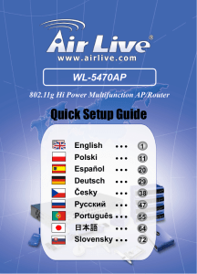 AirLive WL-5470AP Quick Setup Guide