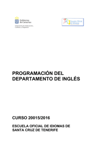 Programación didáctica inglés 2015-16
