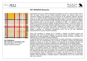 Biografía Piet Mondrian