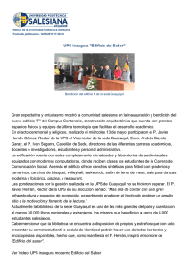 UPS inaugura "Edificio del Saber" - Universidad Politécnica Salesiana