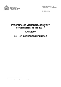 Programa Nacional de Vigilancia, Control y Erradicación de las EET