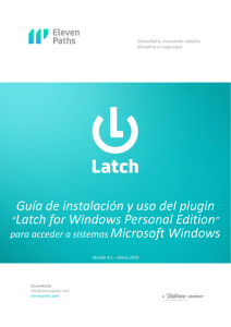 Guía de instalación y uso del plugin “Latch for Windows Personal