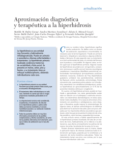 Aproximación diagnóstica y terapéutica a la hiperhidrosis