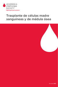 Trasplante de células madre sanguíneas y de médula ósea