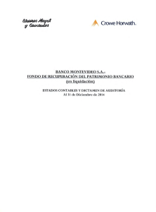 Ejercicio 2014 - Corporación de Protección del Ahorro Bancario