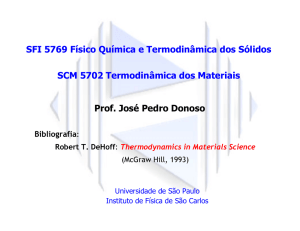 Bibliografia sobre Termodinâmica - IFSC