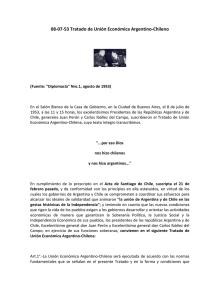 08-07-53 Tratado de Unión Económica Argentino