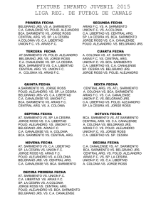 fixture inferiores 2015-1 - Liga Regional de Futbol de Canals