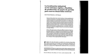 La localización industrial en los sistemas rígidos y flexibles de