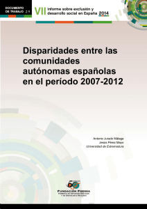 Disparidades entre las comunidades autónomas españolas en el