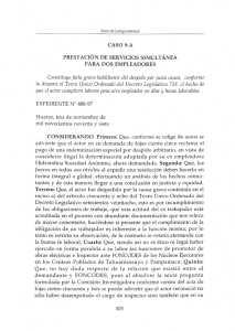 Caso 9-A Prestación de servicios simultánea para dos