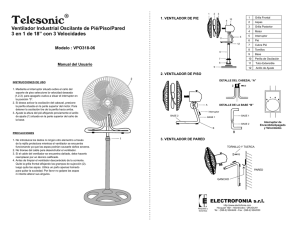 Ventilador Industrial Oscilante de Pié/Piso/Pared 3 en 1 de 18” con